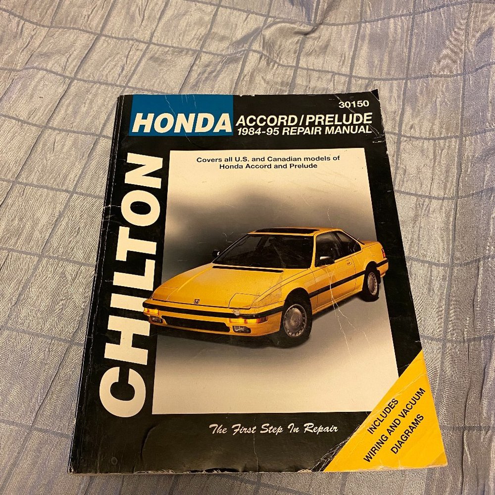 Chilton 30150 Honda accord/Prelude 1984-1995 repair manual